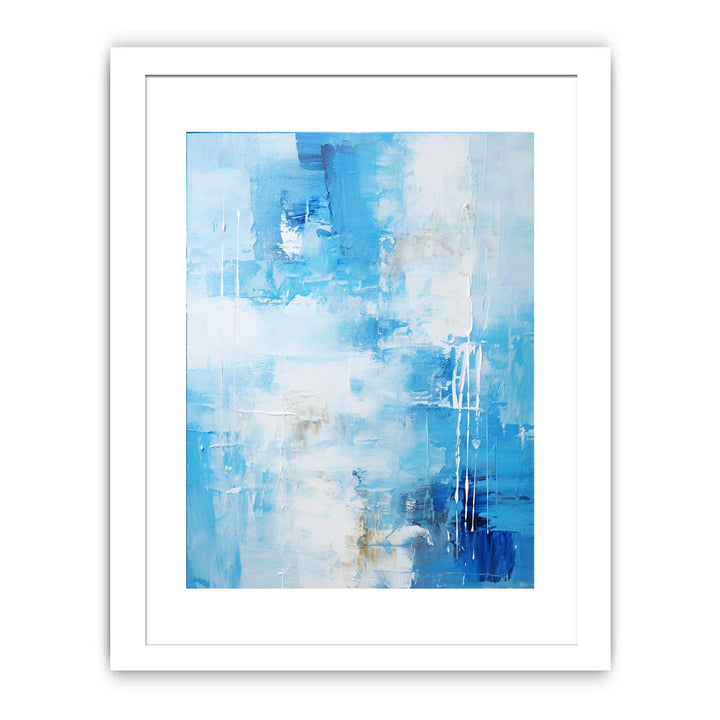 Blue Abstract Painting  Poster