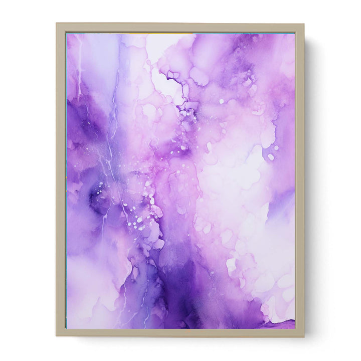 Purple Abstract Painting  Art Print