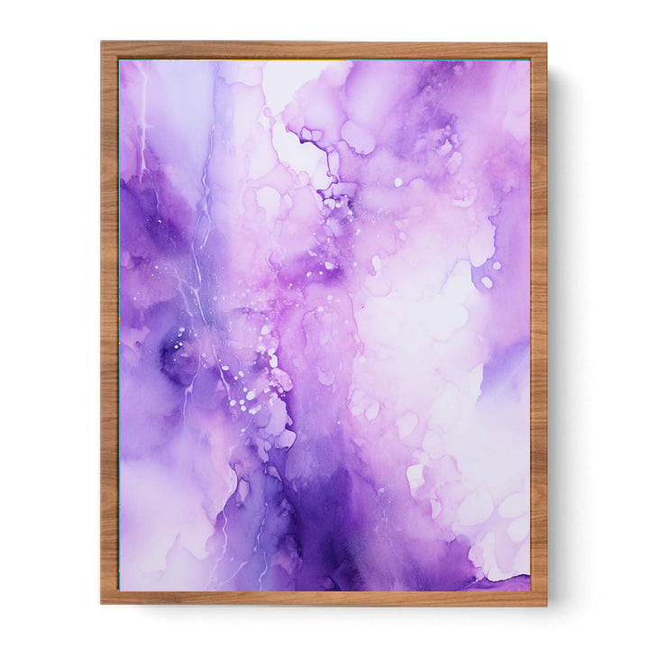 Purple Abstract Painting Poster