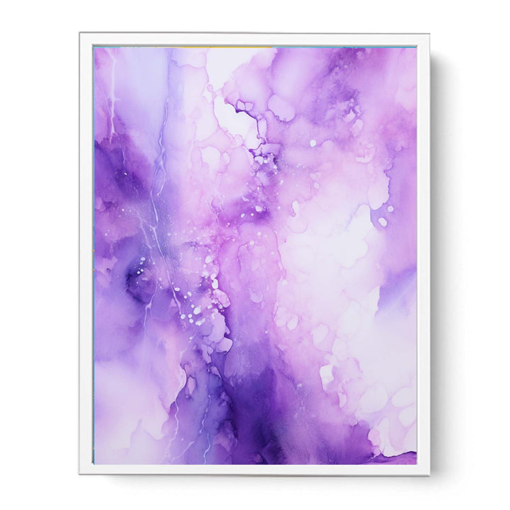 Purple Abstract Painting Framed Print