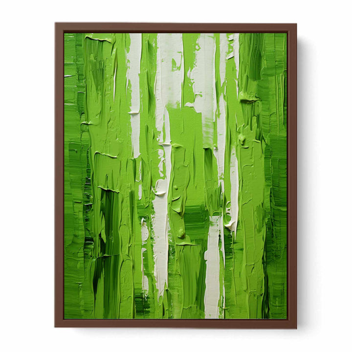 Green Knife Abstract Art Painting 