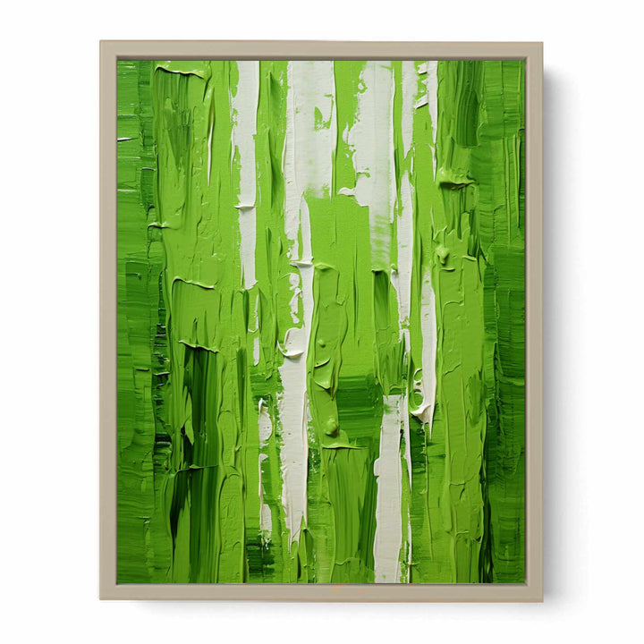 Green Knife Abstract Art Painting  Art Print