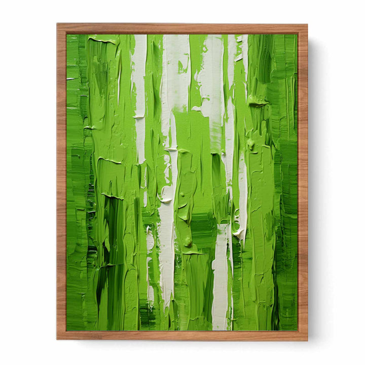 Green Knife Abstract Art Painting Poster