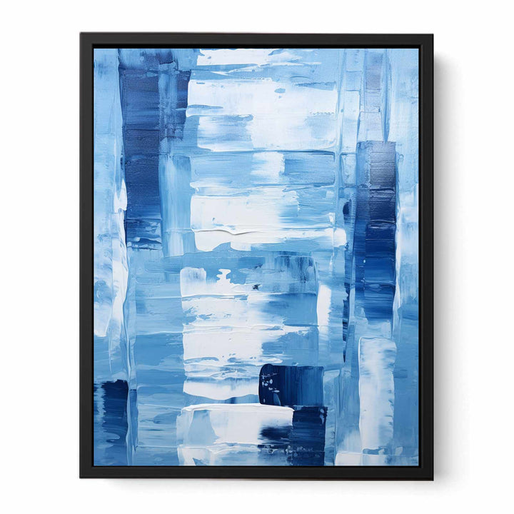 Blue  Abstract Art Painting  Canvas Print