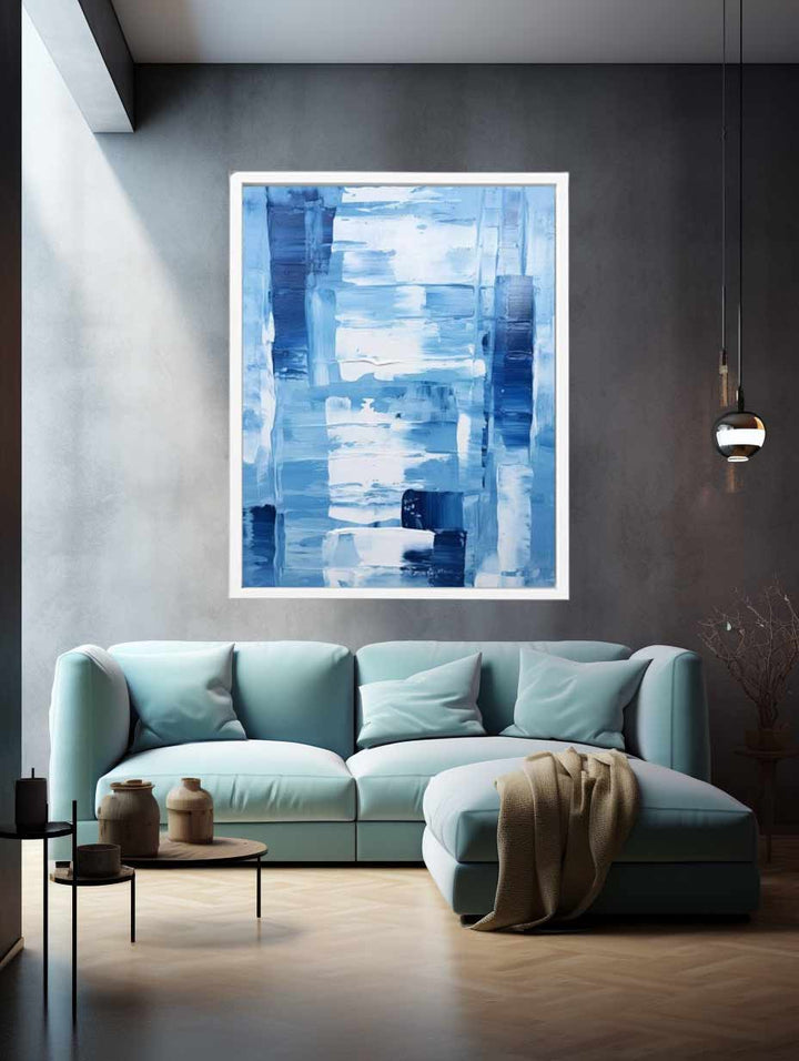 Blue  Abstract Art Painting