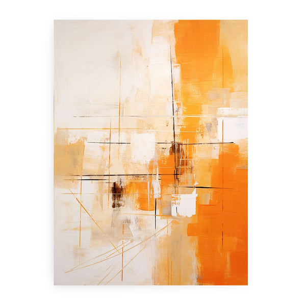 Orange Abstract Art Painting