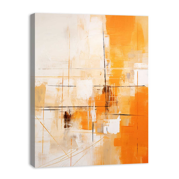 Orange Abstract Art Painting
