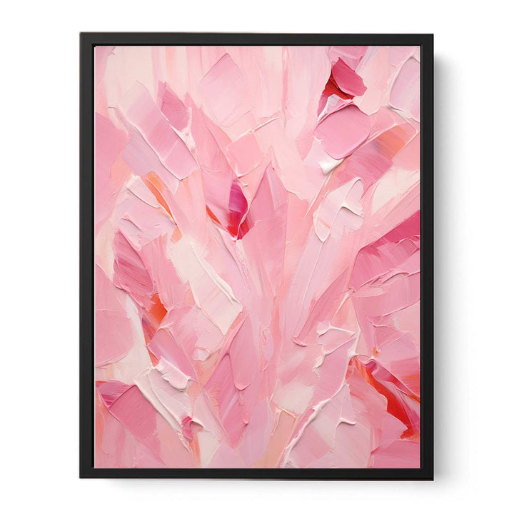 Pink Abstract Painting  Canvas Print