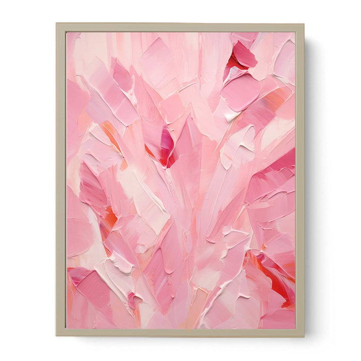 Pink Abstract Painting  Art Print