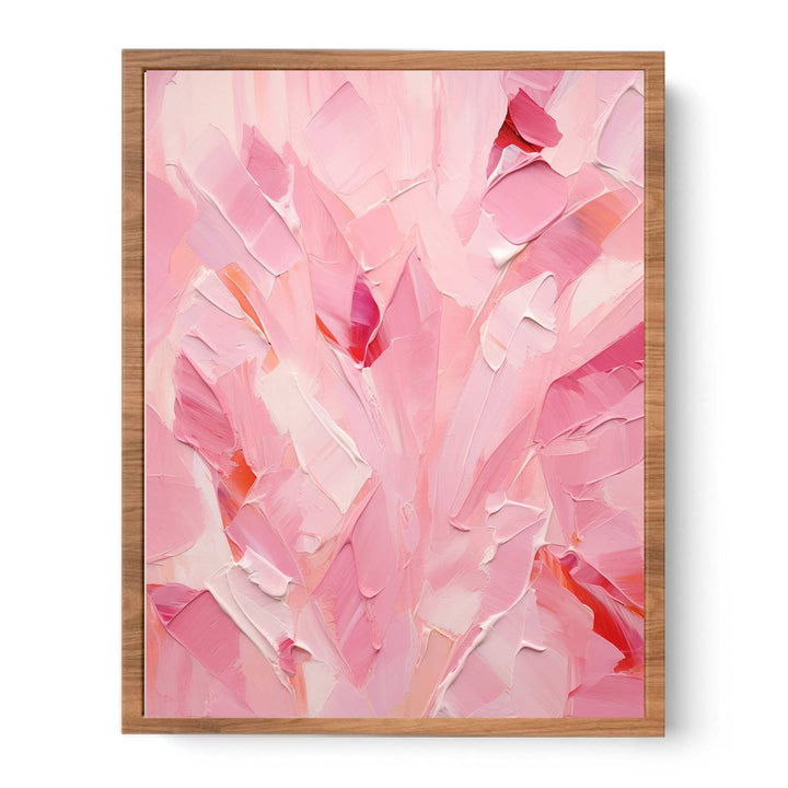 Pink Abstract Painting Poster