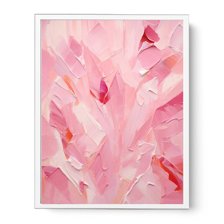 Pink Abstract Painting Framed Print