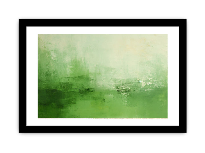 Green Abstract Painting Framed Print