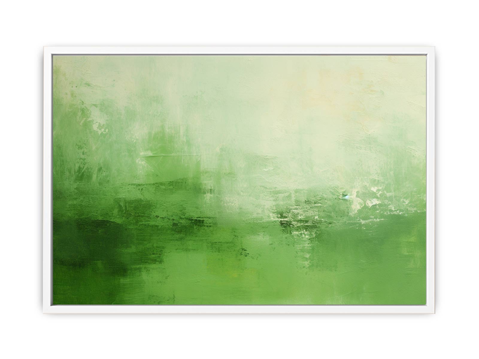 Green Abstract Painting Framed Print
