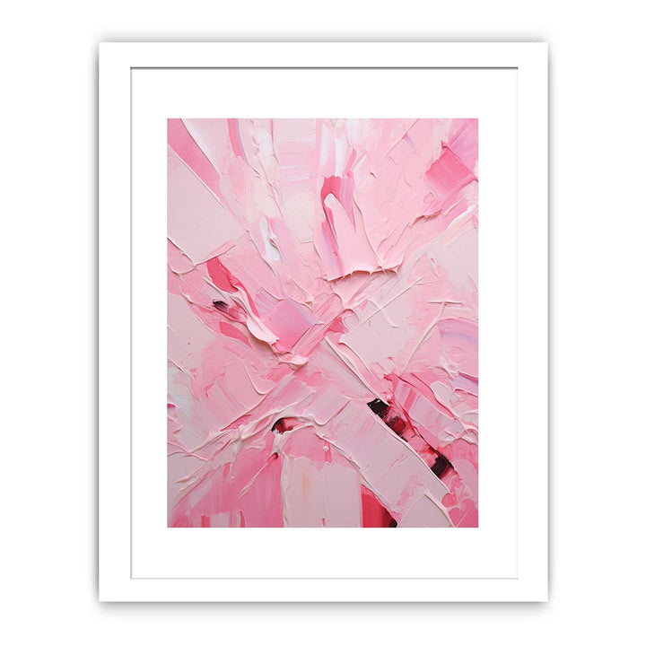 Knife Pink  Abstract Art Painting  Poster
