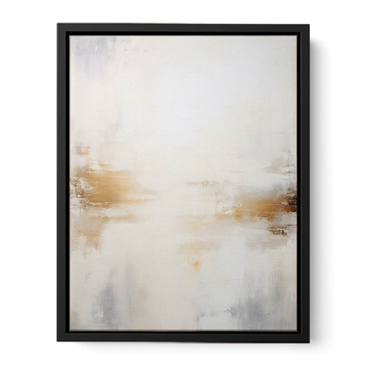 White Abstract Painting  Canvas Print