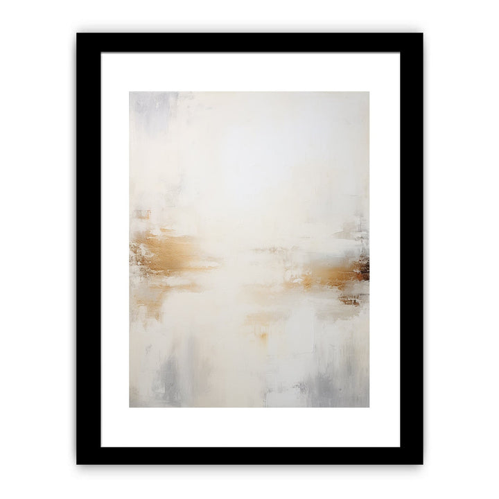 White Abstract Painting Framed Print