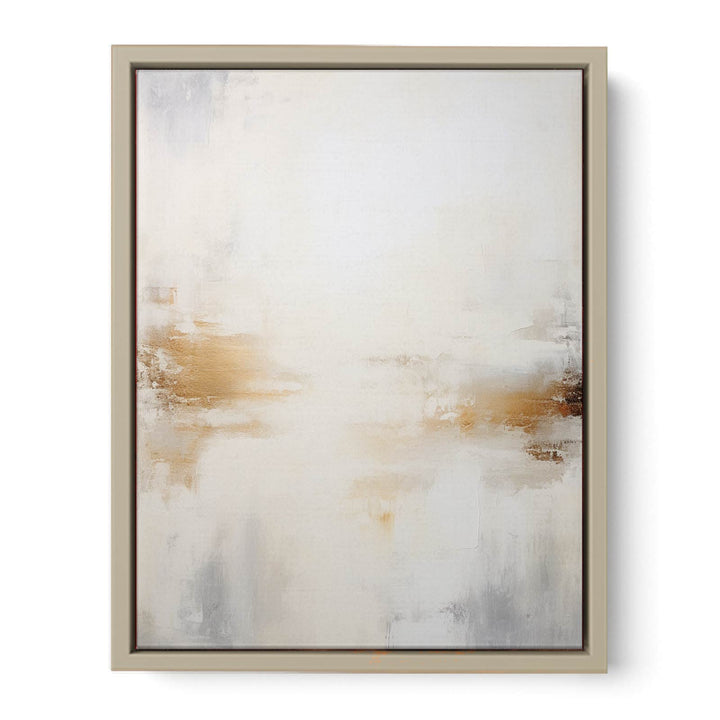 White Abstract Painting  Art Print
