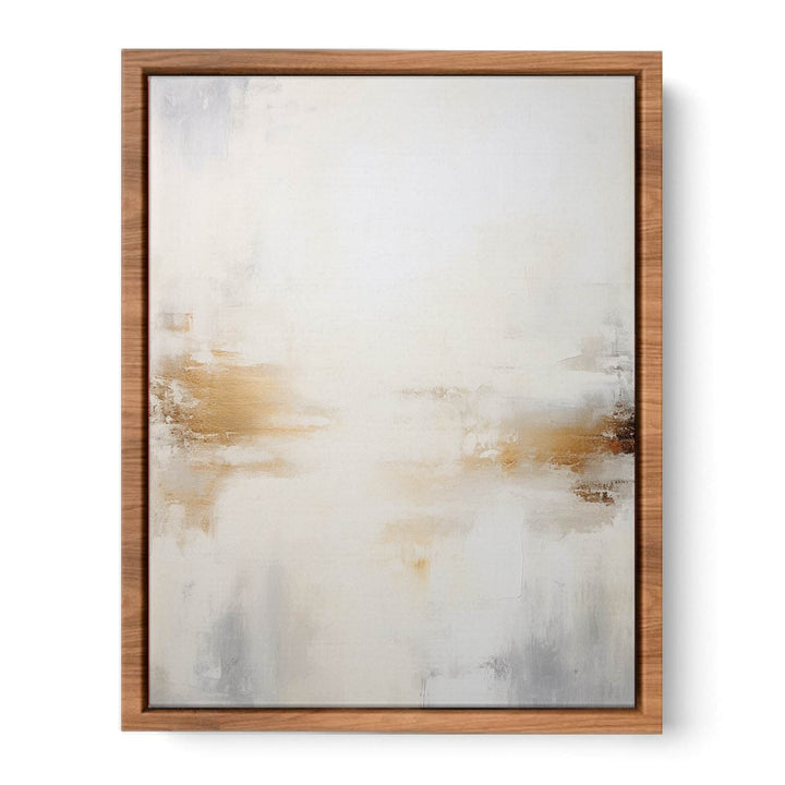 White Abstract Painting Poster