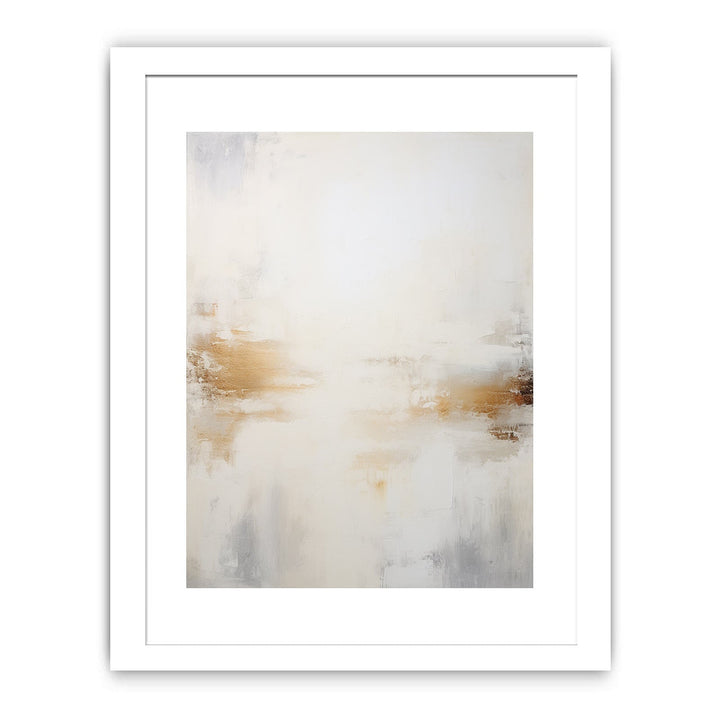 White Abstract Painting  Poster
