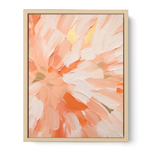 Peach Abstract Painting  Streched canvas