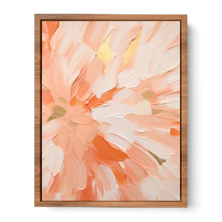 Peach Abstract Painting Poster
