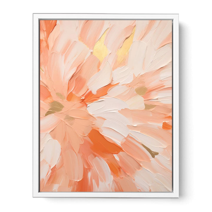 Peach Abstract Painting Framed Print