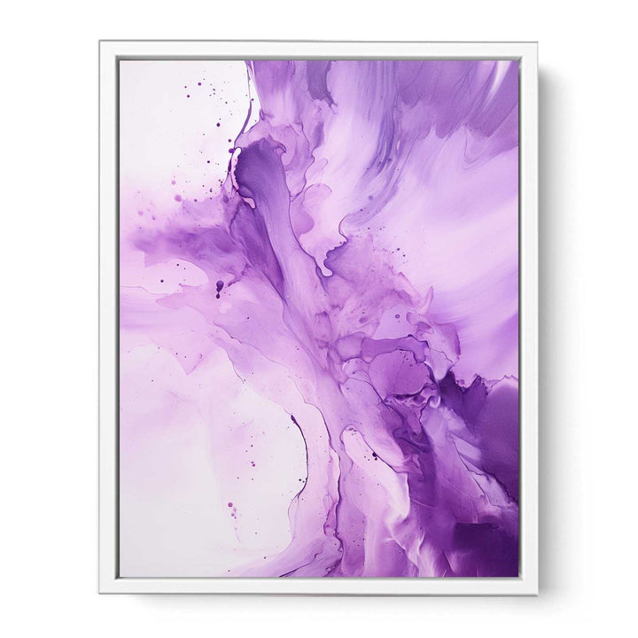 Abstract Purple Painting  Canvas Print