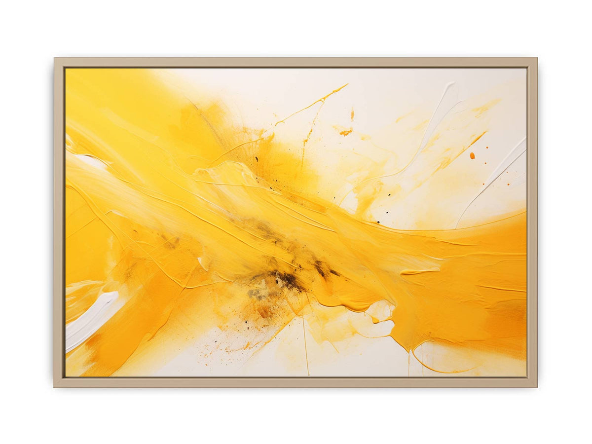 Yellow Abstract Painting  Art Print