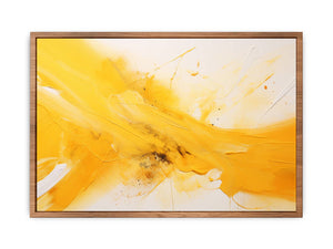 Yellow Abstract Painting Poster