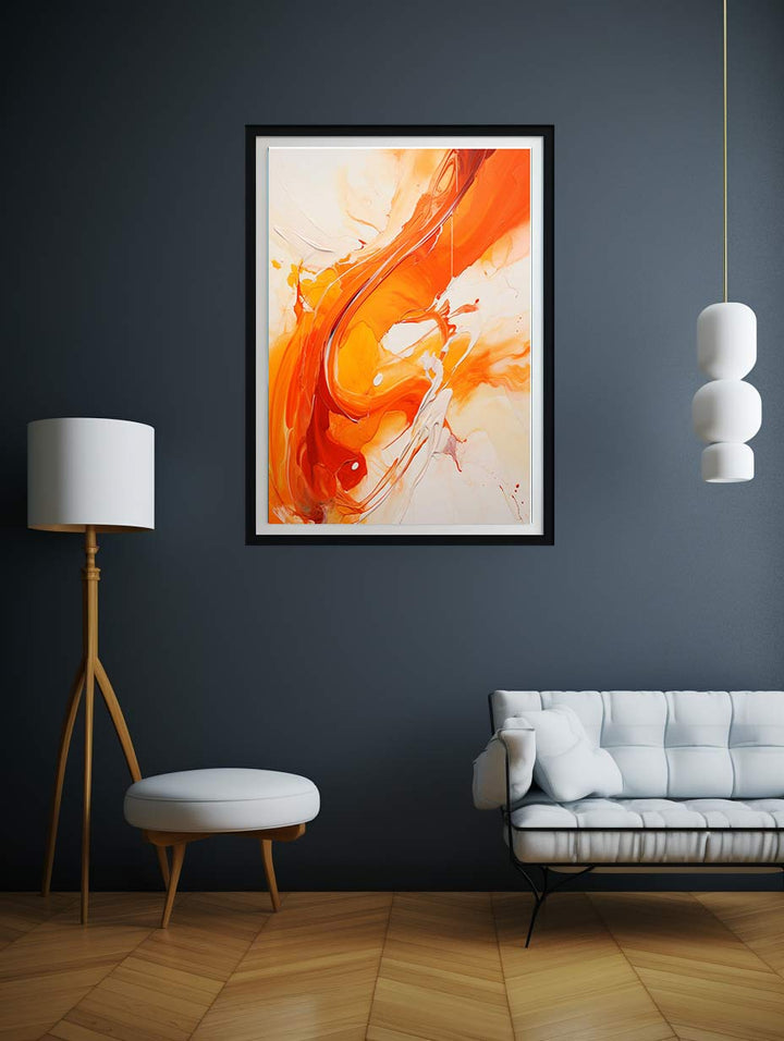 Orange Abstract Painting 