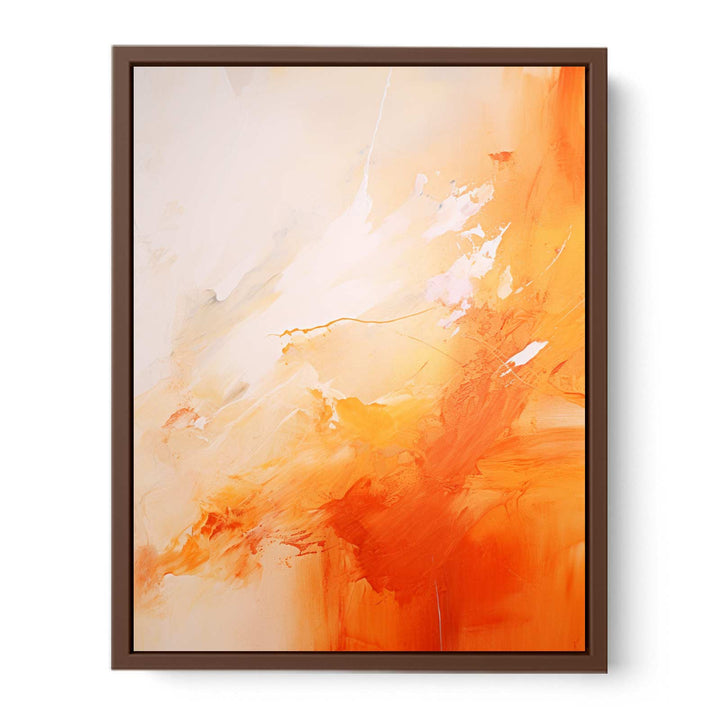 Yellow Brown Abstract Painting 