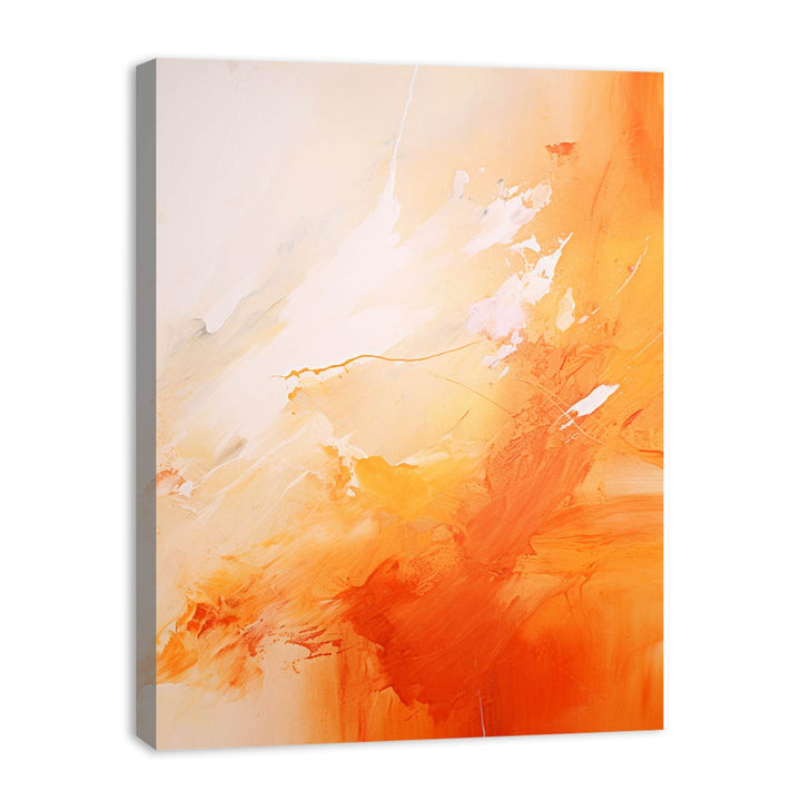 Yellow Brown Abstract Painting 