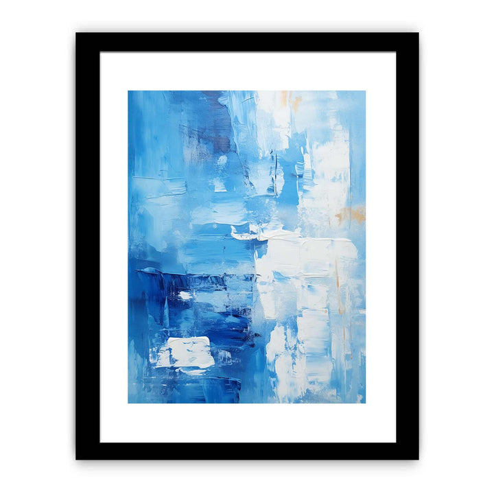 Abstract Painting Blue Framed Print