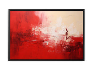 Red Abstract Painting  Canvas Print