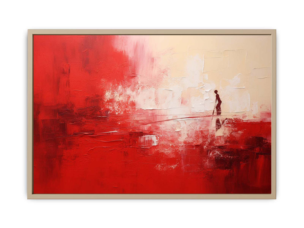 Red Abstract Painting  Art Print