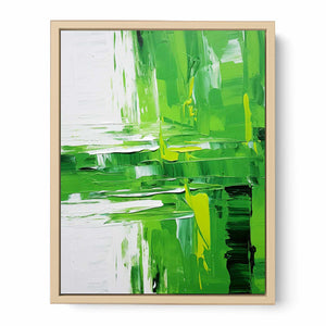 Abstract  Green Painting  Streched canvas
