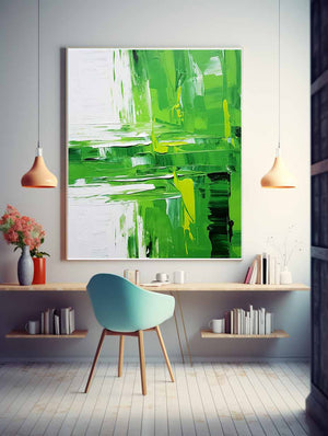 Abstract  Green Painting