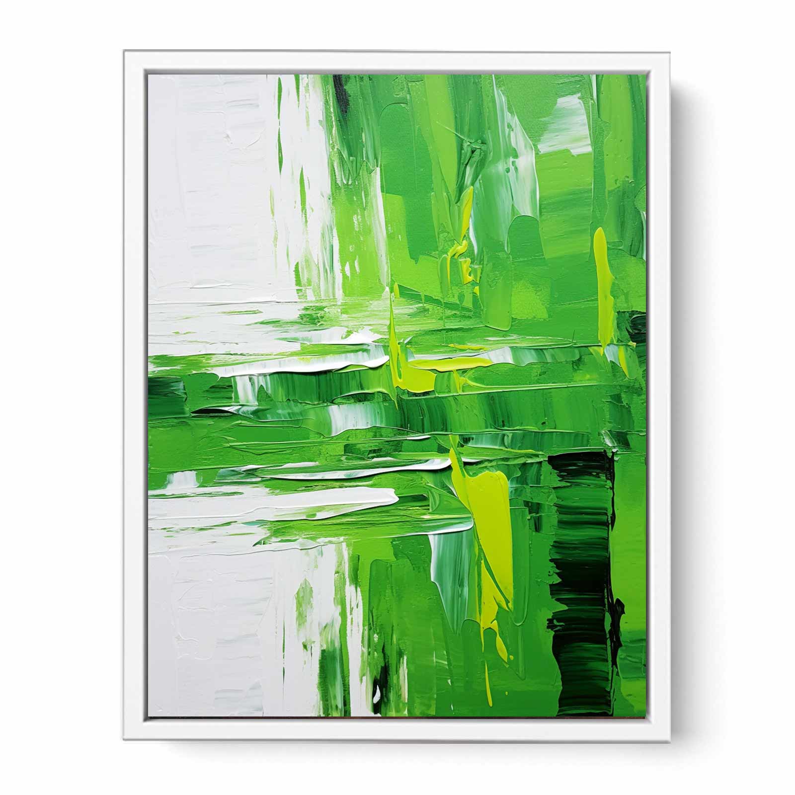 Abstract  Green Painting Framed Print