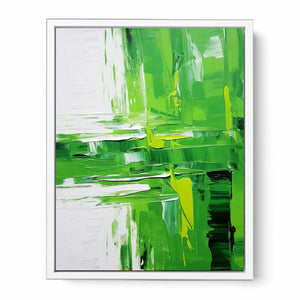 Abstract  Green Painting Framed Print