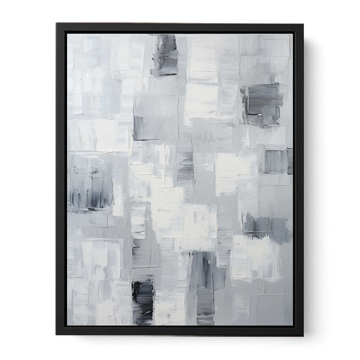 Abstract Painting Grey  Canvas Print
