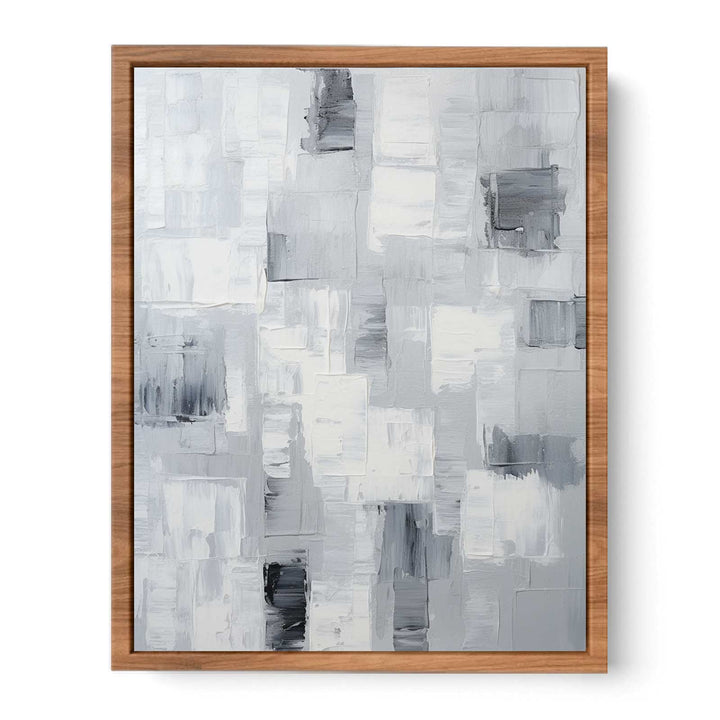 Abstract Painting Grey Poster