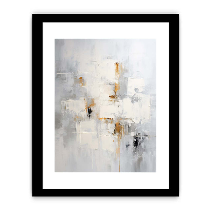 White Knife Art Abstract Painting Framed Print