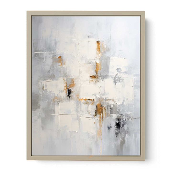 Grey Abstract Painting  Art Print