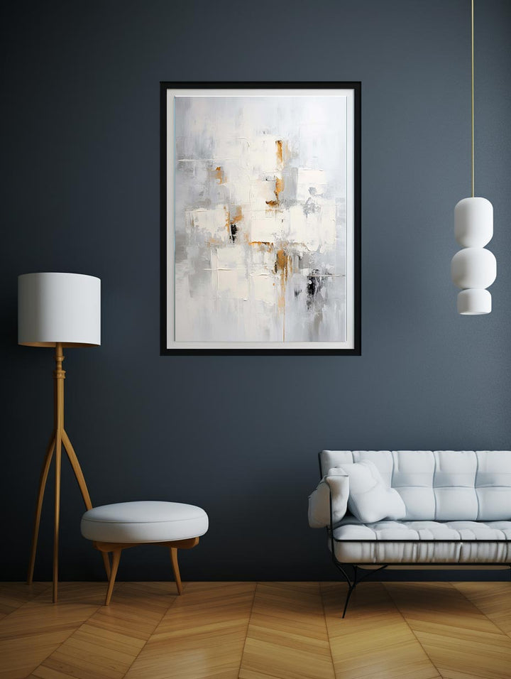 White Knife Art Abstract Painting 