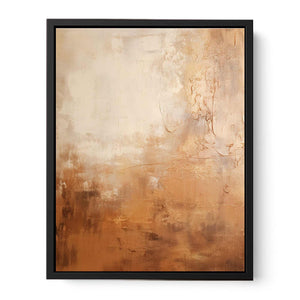 Brown Abstract Painting  Canvas Print