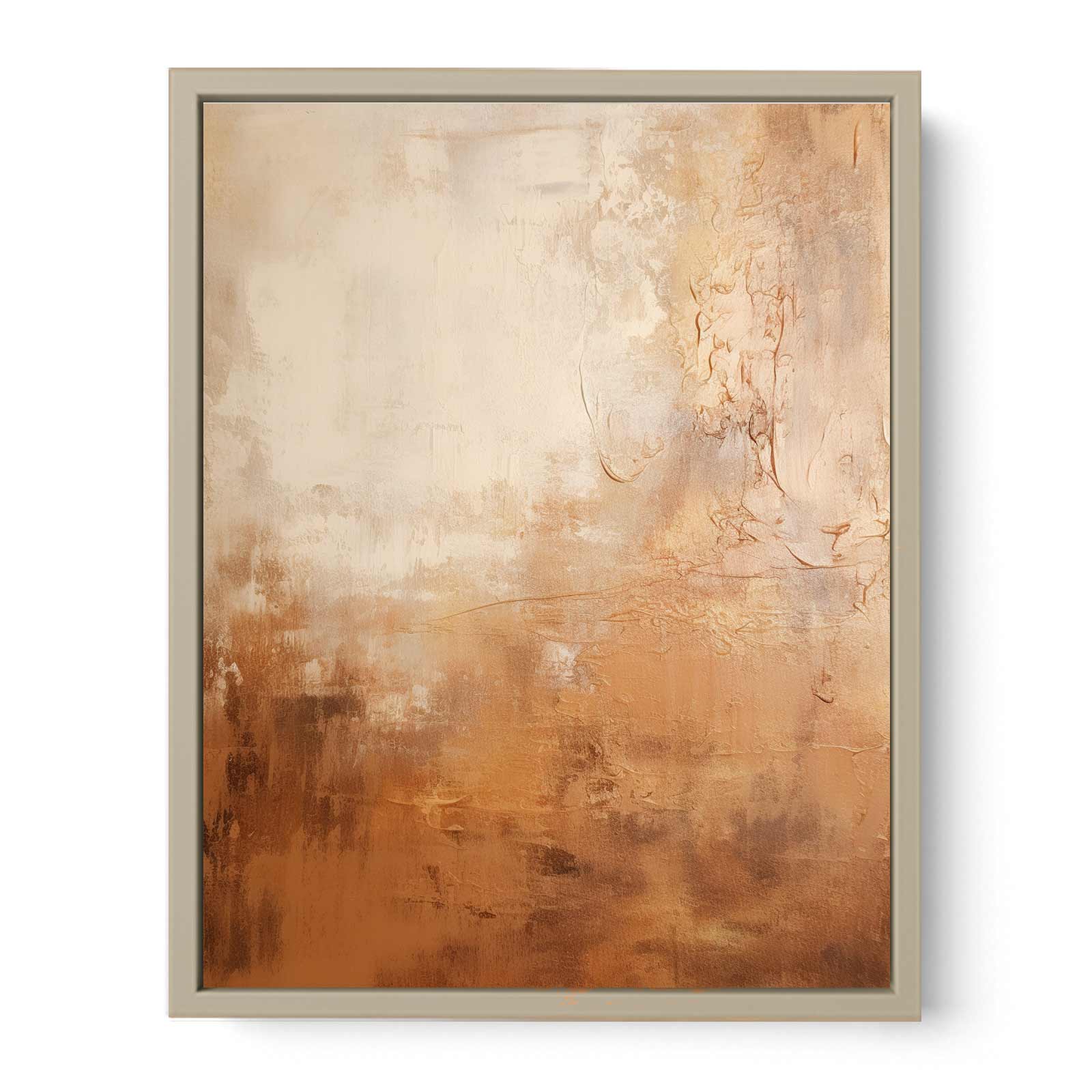 Brown Abstract Painting  Art Print