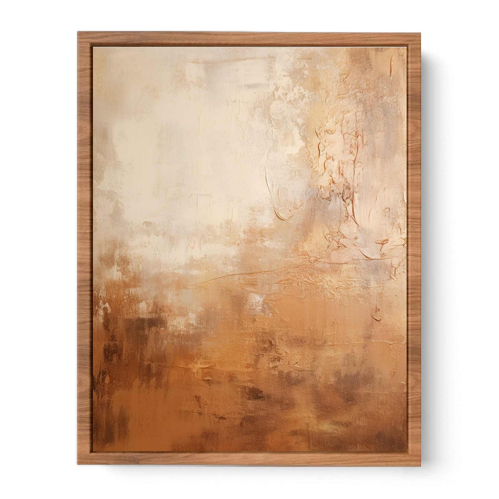 Brown Abstract Painting Poster