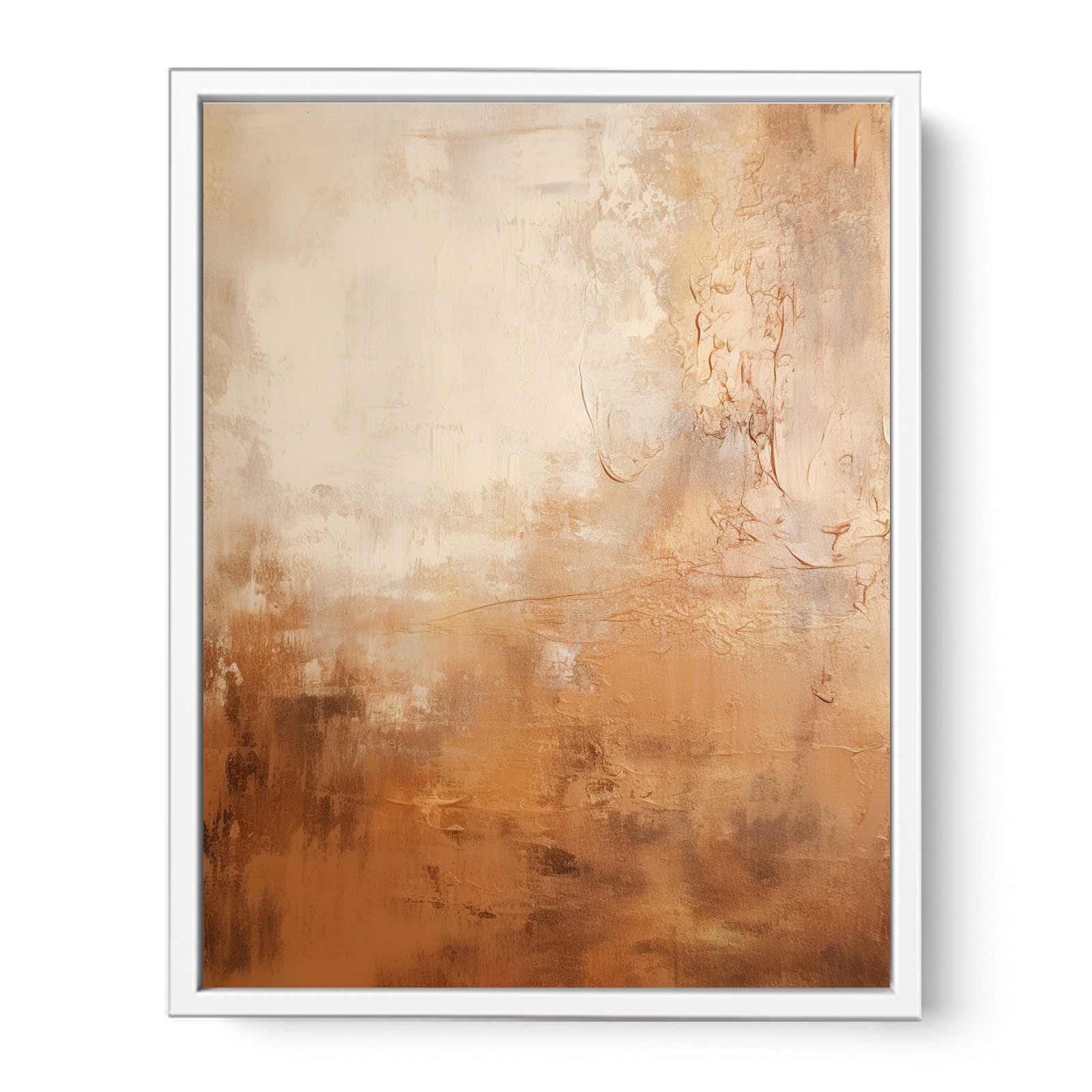 Brown Abstract Painting Framed Print