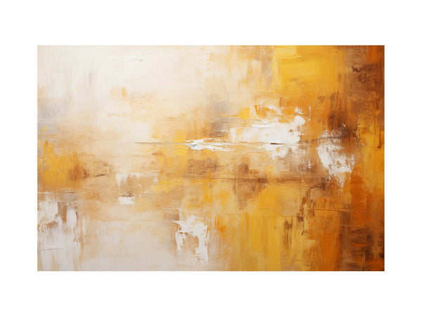 Abstract Brown Yellow Painting