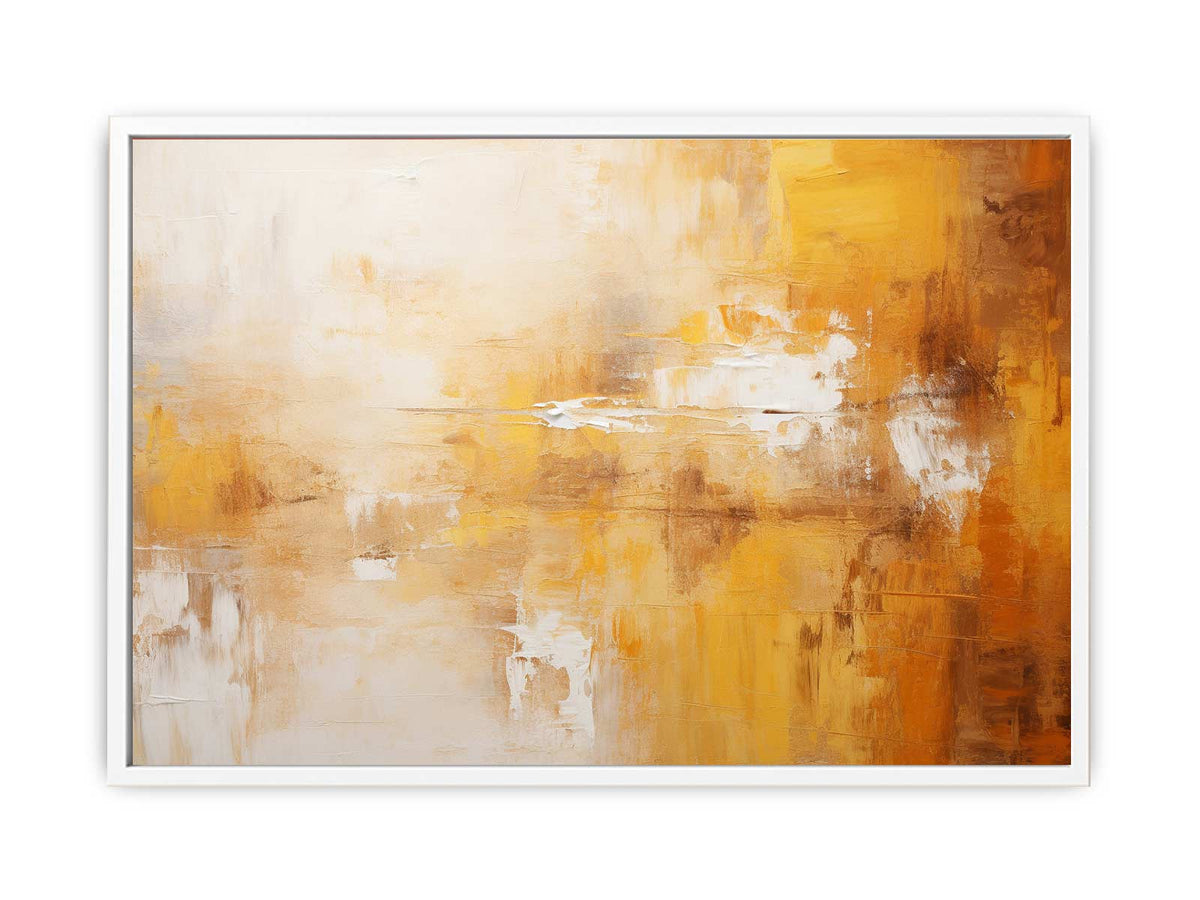 Abstract Brown Abstract Framed Print